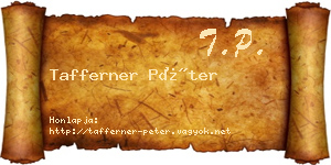 Tafferner Péter névjegykártya