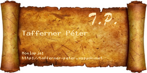 Tafferner Péter névjegykártya